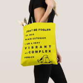Tote Bag Funny Dog Personality Typografy (De près)