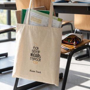 Tote Bag Funny école de mathématiques cadeau personnalisé