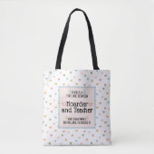 Tote Bag Funny Enseignant Approvisionnement scolaire Hoarde (Devant)
