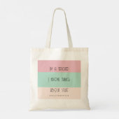 Tote Bag Funny enseignant colorblock personnalisé (Dos)