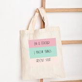 Tote Bag Funny enseignant colorblock personnalisé
