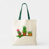 Tote Bag Funny Floral Plante Manager Conception avant et ar (Dos)