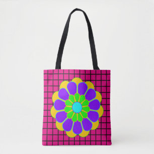 Tote Bag Funny Flower Power Bloom II + votre backgr. & idée
