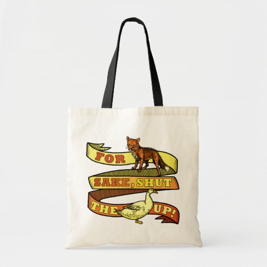 Tote Bag Funny Fox Duck Animal Pun (Devant)