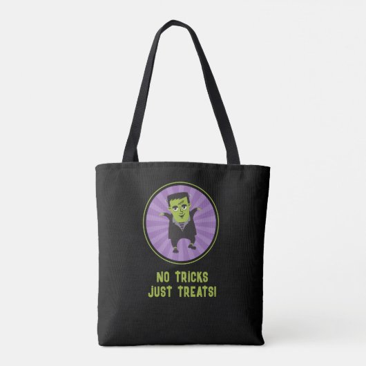 Tote Bag Funny Frankenstein Monster Halloween (Dos)
