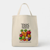 Tote Bag Funny Fruits Veggies Tales from Produce Grocery (Dos)
