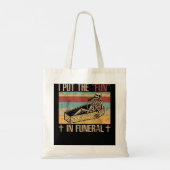 Tote Bag Funny Funeral Director met le plaisir - Mortician (Dos)