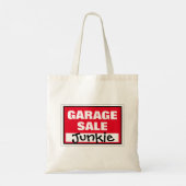 Tote Bag Funny Garage Vente Junkie (Dos)