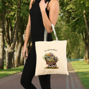 Tote Bag Funny Gardening Je suis un génie de la floraison !