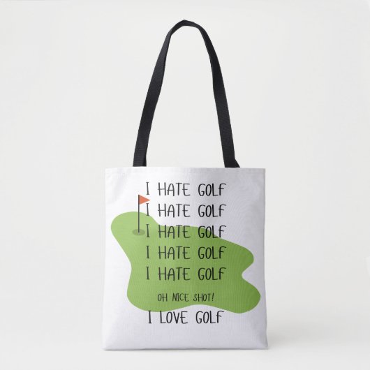 Tote Bag Funny Golf Thème Fourre-tout Pour Les Amateurs De  (Devant)