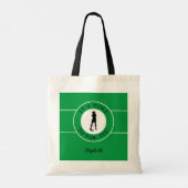 Tote Bag Funny Golfer Par Tee Time Golf Cute Green Black (Dos)