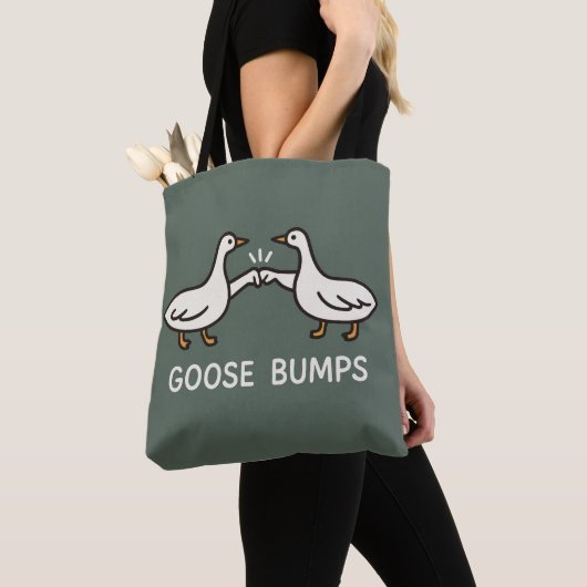 Tote Bag Funny Goose Bumps Cartoon (De près)