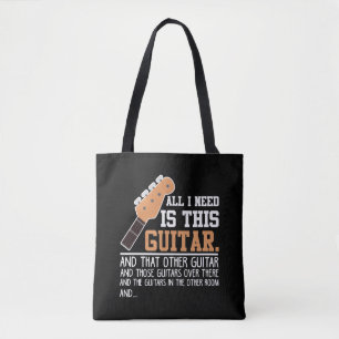 Tote Bag Funny Guitariste Guitariste de Guitare J'ai besoin
