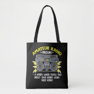Tote Bag Funny Ham Radio Operateur Amateur Radio Définition