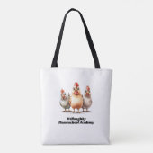 Tote Bag Funny Homeschool poulet (Dos)