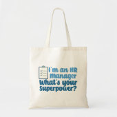 Tote Bag Funny Human Resources Superhero (Devant)