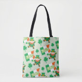 Tote Bag Funny Irish Leprechaun Motif (Devant)
