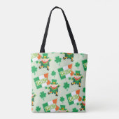 Tote Bag Funny Irish Leprechaun Motif (Dos)