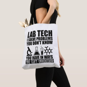 Tote Bag Funny lab tech cite laboratoire technicien humour