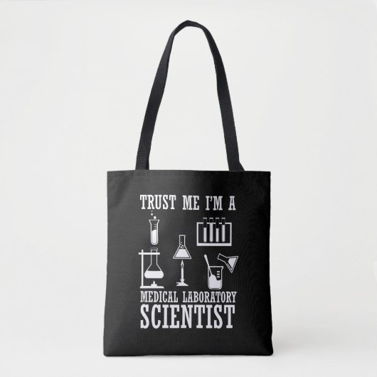 Tote Bag Funny laboratoire médical technicien scientifique  (Devant)