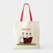 Tote Bag Funny Ladybug Dead Bug Yoga Pose (Devant)