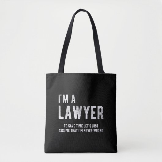 Tote Bag Funny Lawyer (Devant)