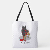 Tote Bag Funny Let's Go! Walk Belgian Tervuren (original) (Dos)