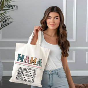 Tote Bag Funny Maman quotidienne Valeur Maman Cadeaux de la