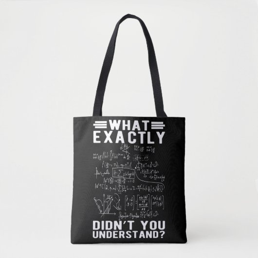 Tote Bag Funny Mathématicien Physique Enseignant Sciences N (Devant)