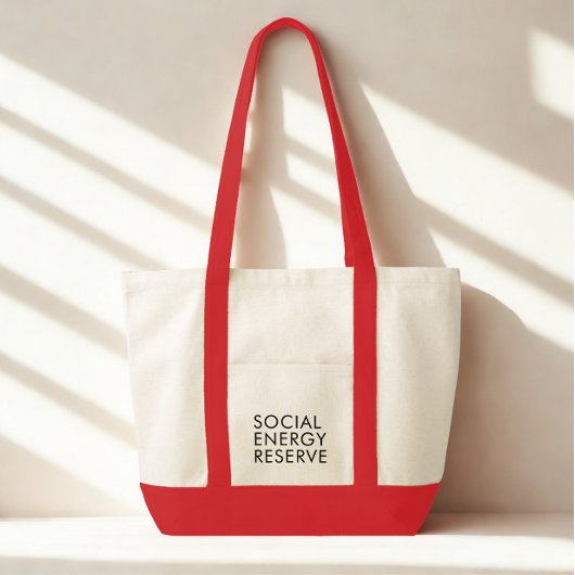 Tote Bag Funny Modern Typography Black Text