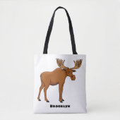 Tote Bag Funny moose (Devant)