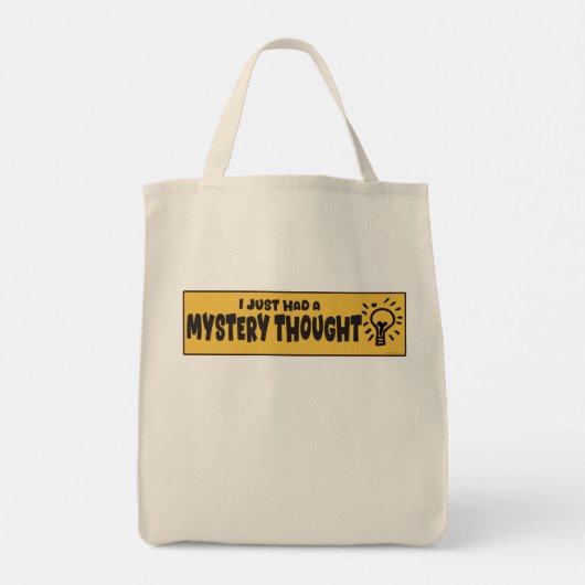 Tote Bag Funny Mystery Pensée Côté Route Attraction Art amu (Dos)