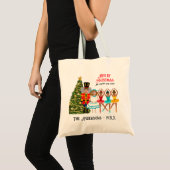 Tote Bag Funny Nutcracker Famille de cinq | Trois filles (Devant (produit))