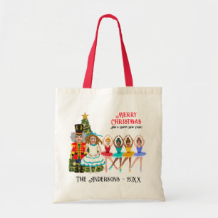 Tote Bag Funny Nutcracker Famille de six   Quatre Ballerina