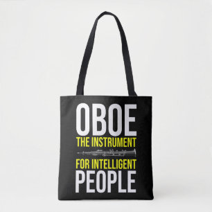 Tote Bag Funny Oboe Player Humour de musiciens intelligents