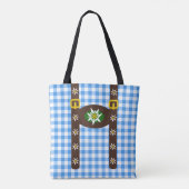 Tote Bag Funny Octoberfest Lederhosen Suspendants (Dos)