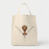 Tote Bag Funny Ostrich Peek (Devant)