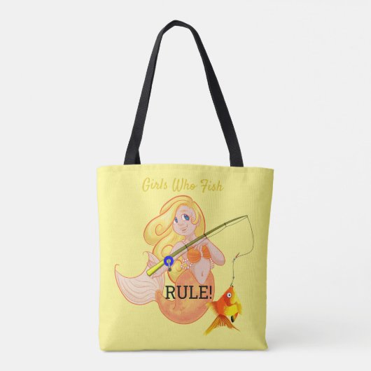 Tote Bag Funny Pêche Fille Sirène Thunder_Cove (Dos)