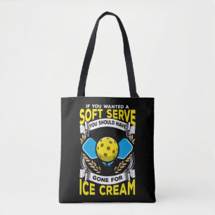 Tote Bag Funny Pickleball Player Sert Sport Sarcastique