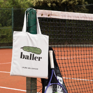 Tote Bag Funny Pickleballer Dill Pickle Personnalisé