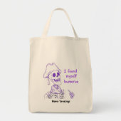 Tote Bag Funny Pirate Skeleton Humerus Bone Pun Art (Devant)