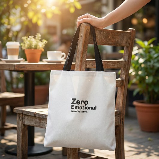 Tote Bag Funny quote humour black and white typographic