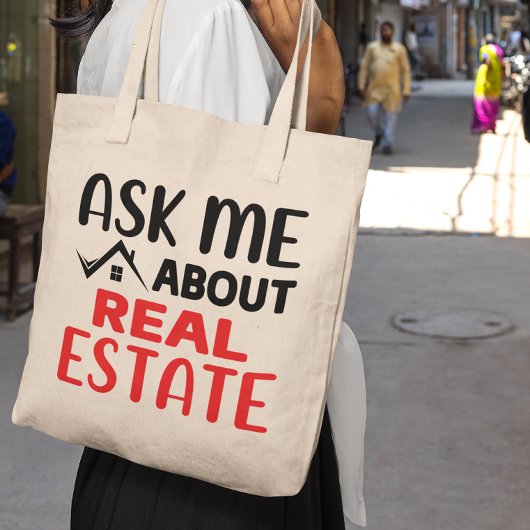 Tote Bag Funny Realtor Cadeau Agent immobilier Broker