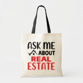 Tote Bag Funny Realtor Cadeau Agent immobilier Broker (Devant)