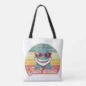 Tote Bag Funny requin invitation vous sourire (Dos)