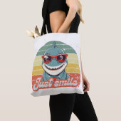 Tote Bag Funny requin invitation vous sourire (De près)