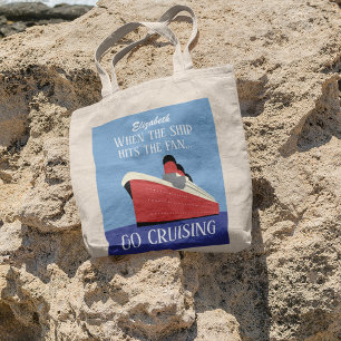 Tote Bag Funny Retro Go Cruising Personalized