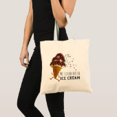 Tote Bag Funny Run Out of Ice Cream Cartoon (Devant (produit))