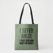 Tote Bag Funny sarcastique cite humour adulte sarcasme (Devant)