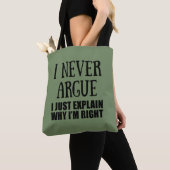 Tote Bag Funny sarcastique cite humour adulte sarcasme (De près)